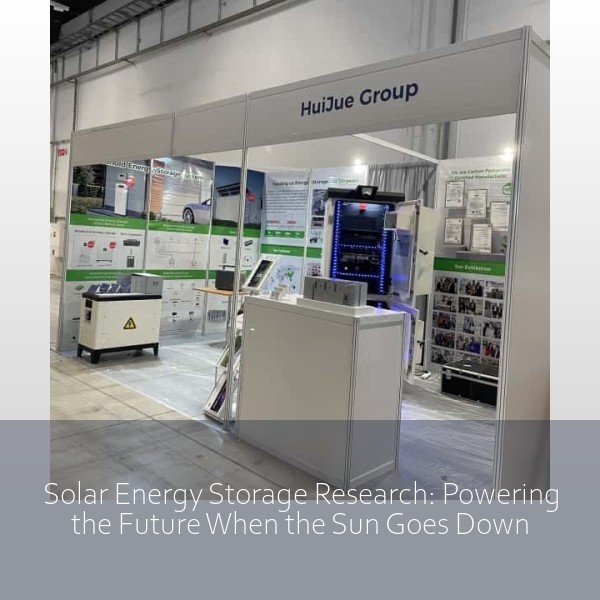 Solar Energy Storage Research: Powering the Future When the Sun Goes Down